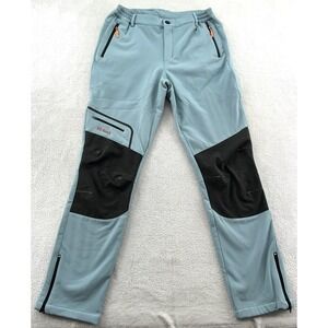 Postropaky Pants Mens Sz 10 Blue Ex Stretch Insulated Waterproof Snow Ski